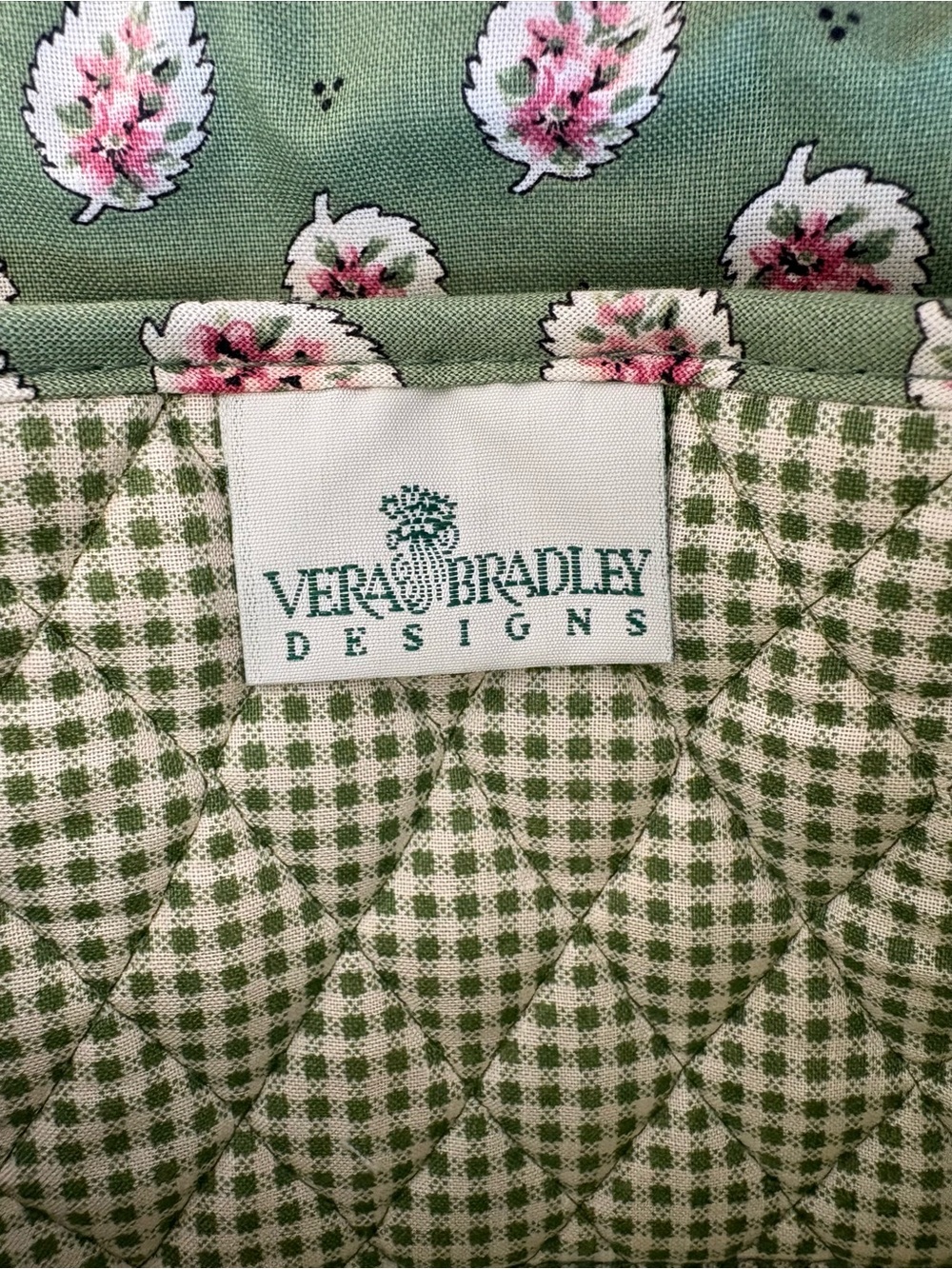 Vintage Vera Bradley Green Leaf Crossbody 1997 NWT - Picture 5 of 6
